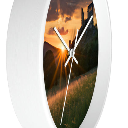 "Enchanted Evening at an Abandoned Castle" - The Alien Wall Clock