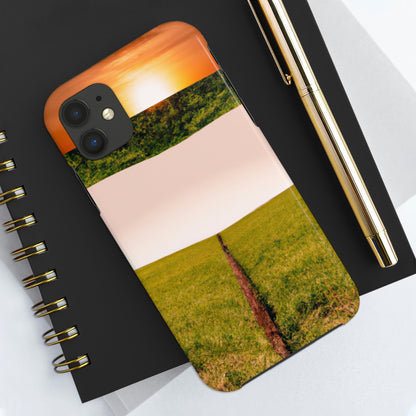 "Golden Horizon at Dusk" - Die Alien Tough Phone Cases