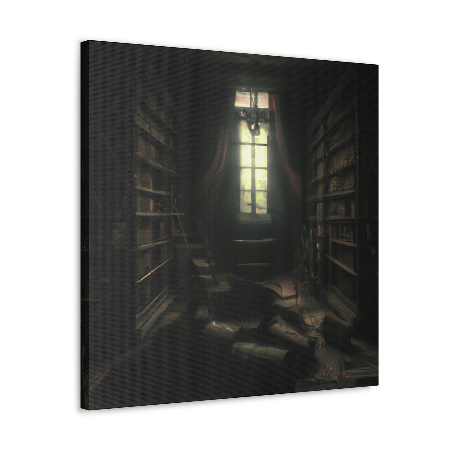 "La biblioteca secreta de las sombras" - The Alien Canva