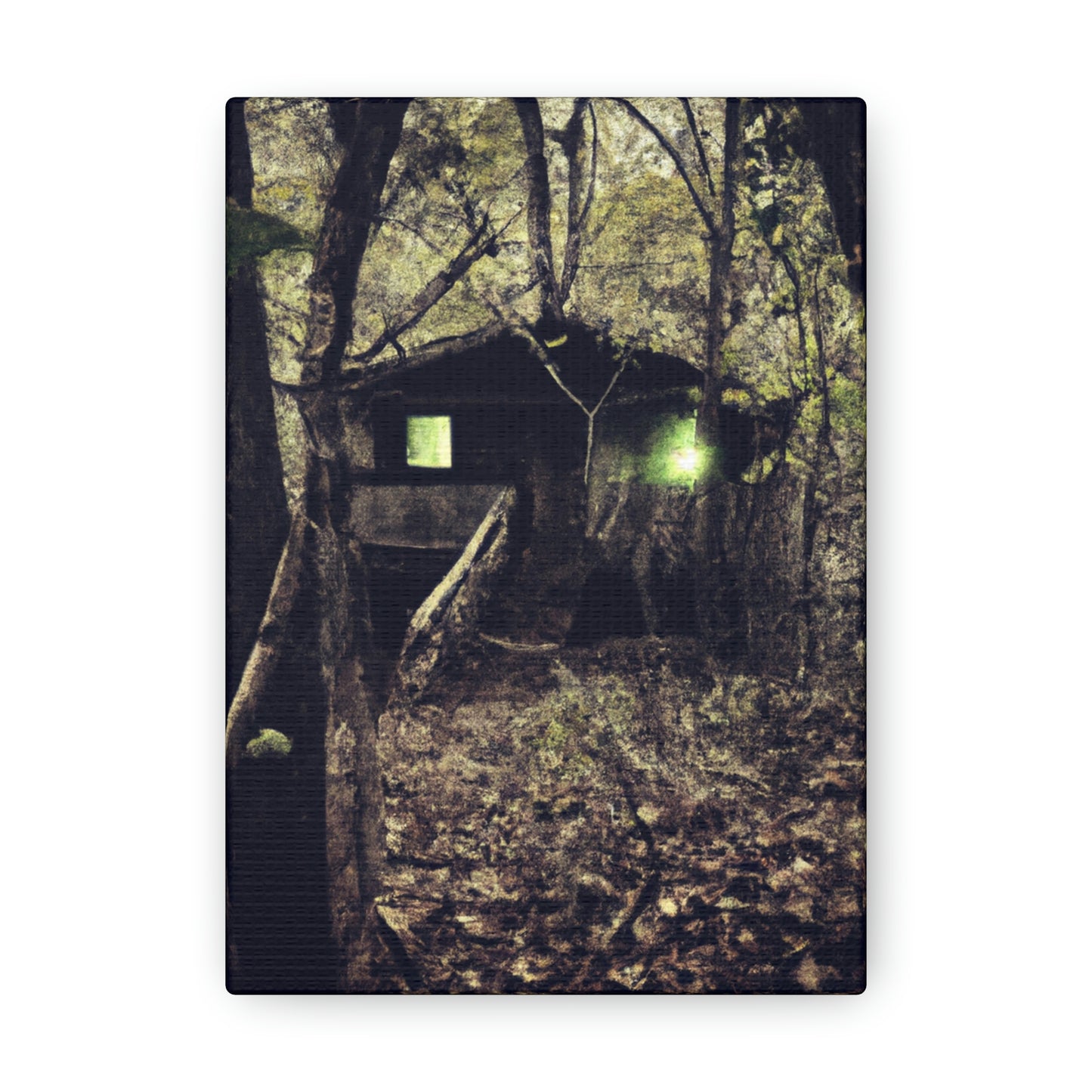 "Verfluchte Hütte im Wald" - The Alien Canva