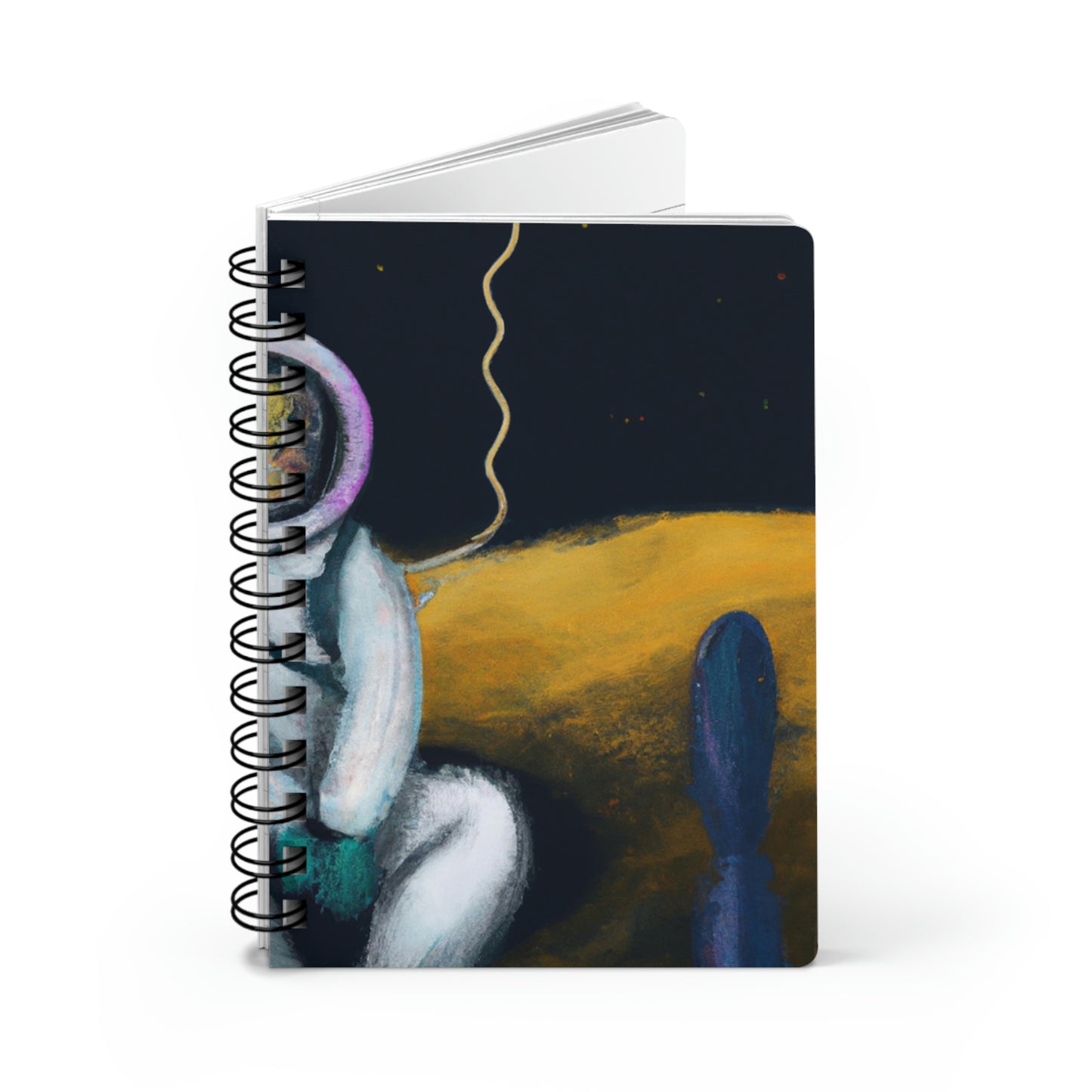 "Alone in the Dark: A Solitary Astronaut's Survival" - The Alien Spiral Bound Journal