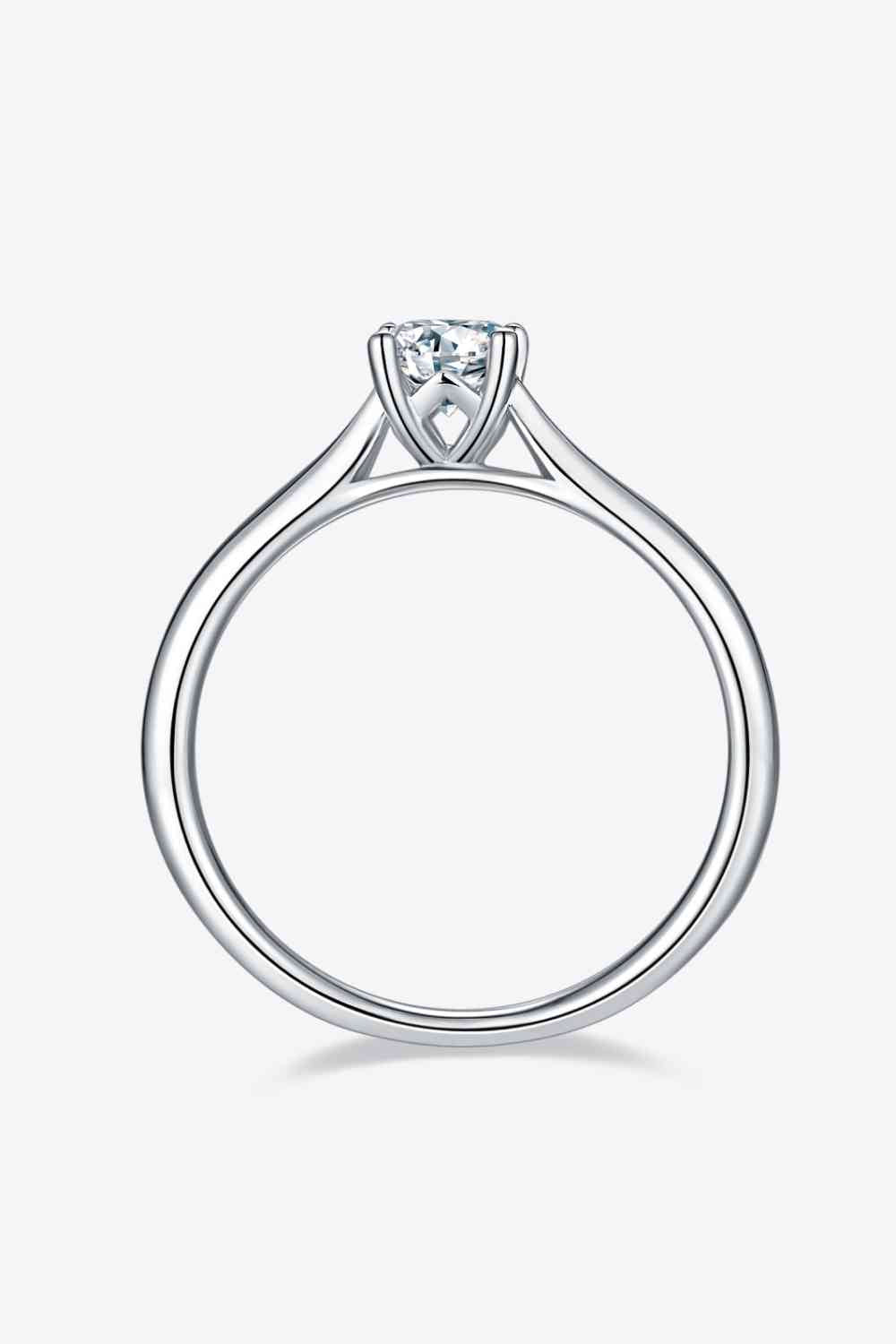 Moissanite 925 Sterling Silver Solitaire Ring