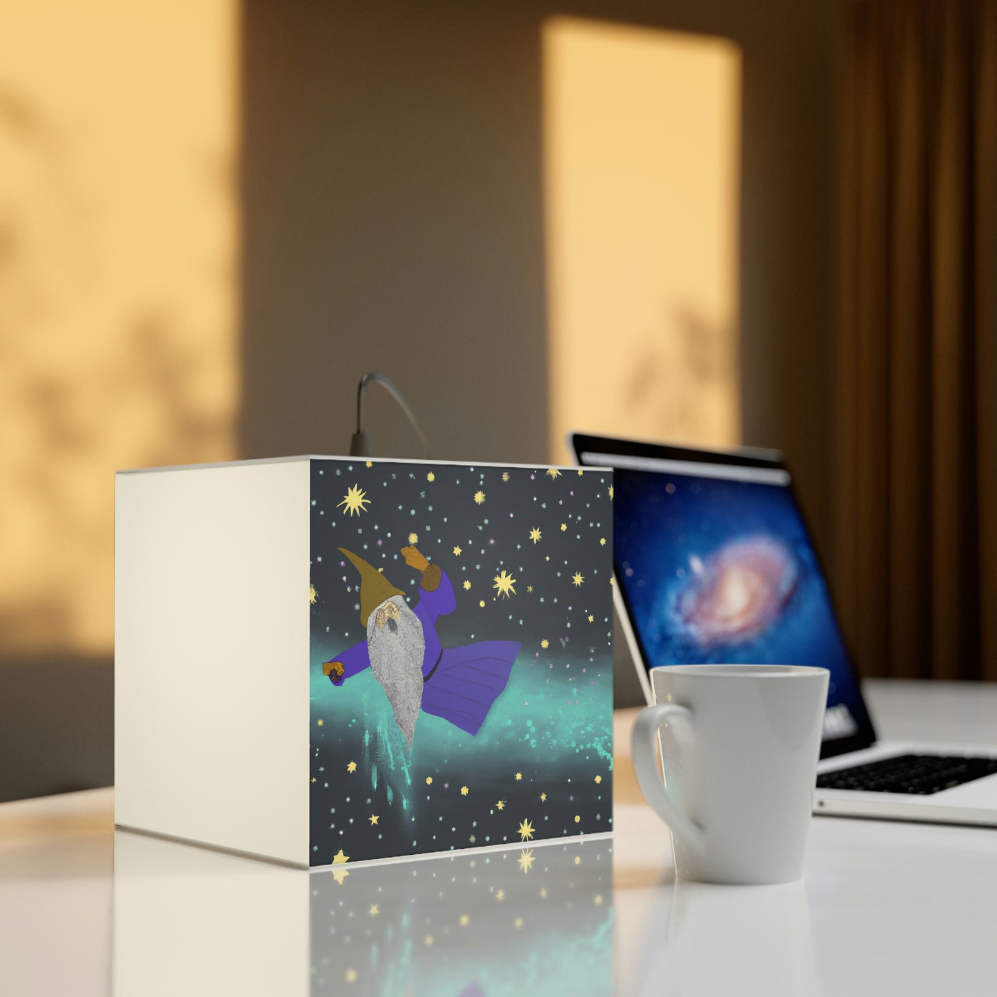 "The Star-Crossed Wizard" - The Alien Light Cube Lamp