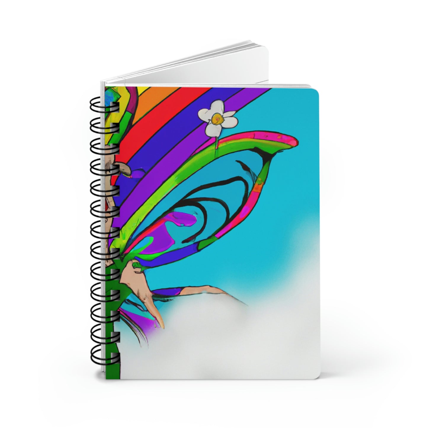 Rainbow Mischief Fairy - The Alien Spiral Bound Journal