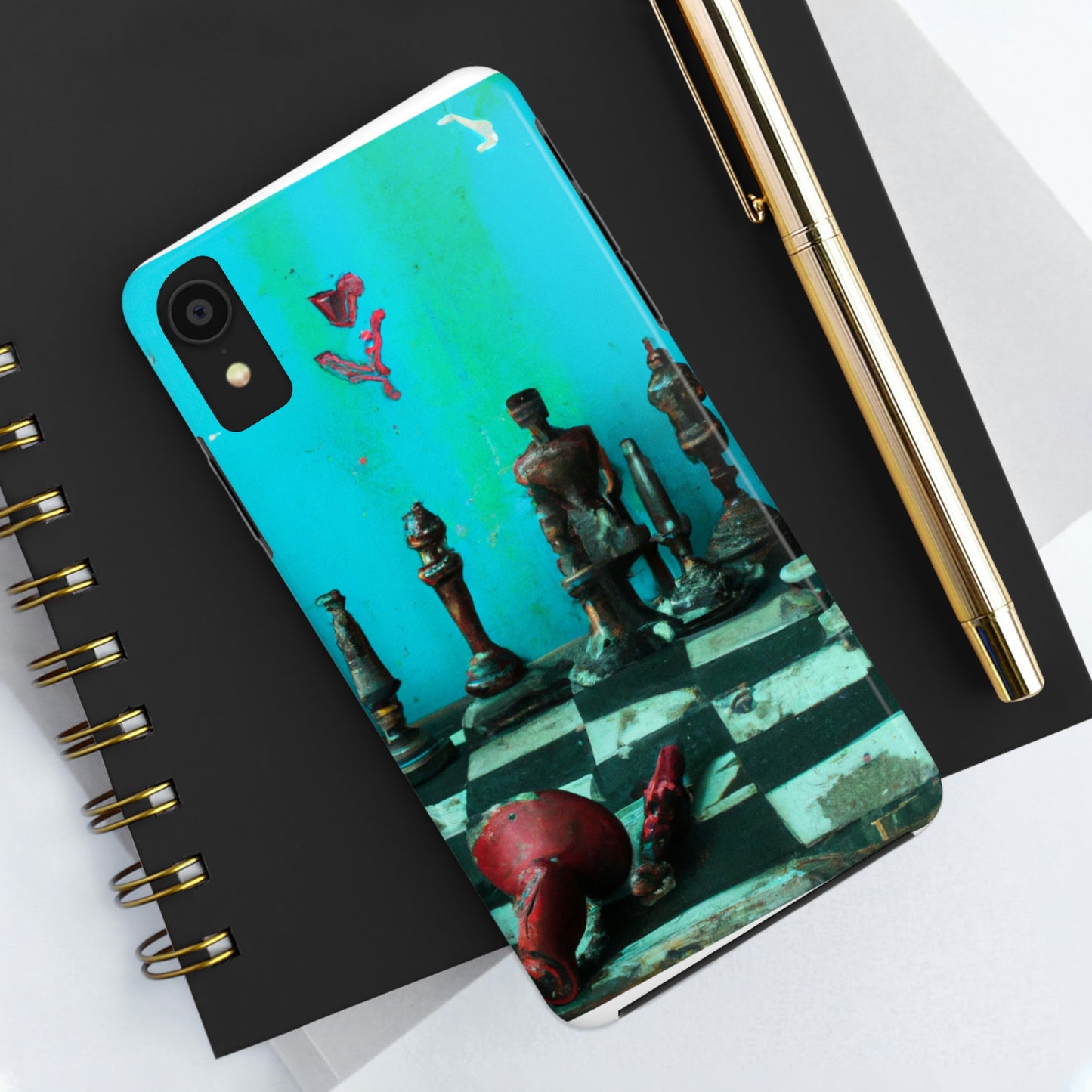 "Ein vergessenes Schachspiel: Bereit für ein neues Match" - Die Alien Tough Phone Cases