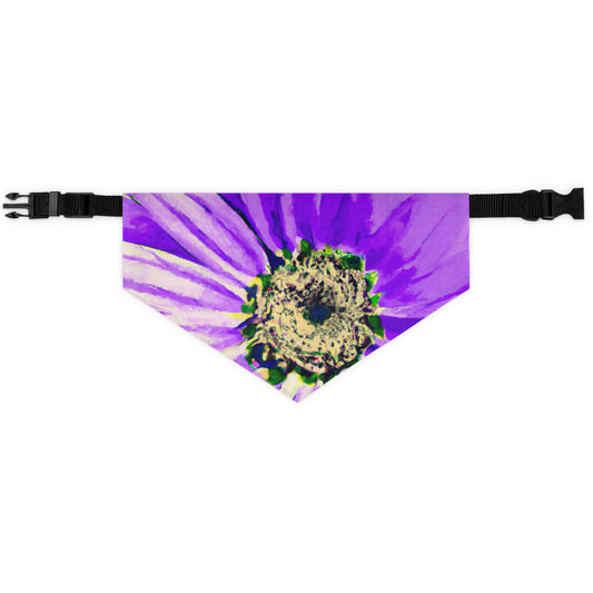 Purple Petals Popping: Create an Eye-Catching Daisy-Rose Fusion - The Alien Pet Bandana Collar