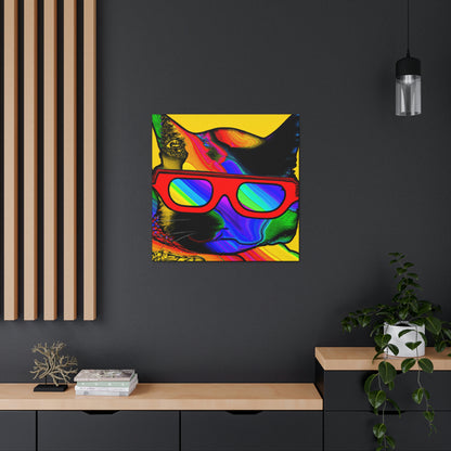 "Gato genial con gafas de sol" - The Alien Canva