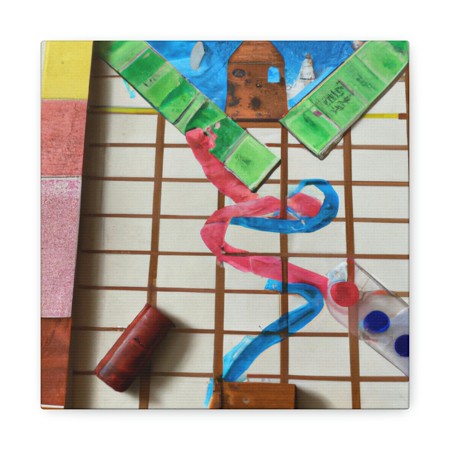 "Childhood Board Game Artistry" - The Alien Canva.