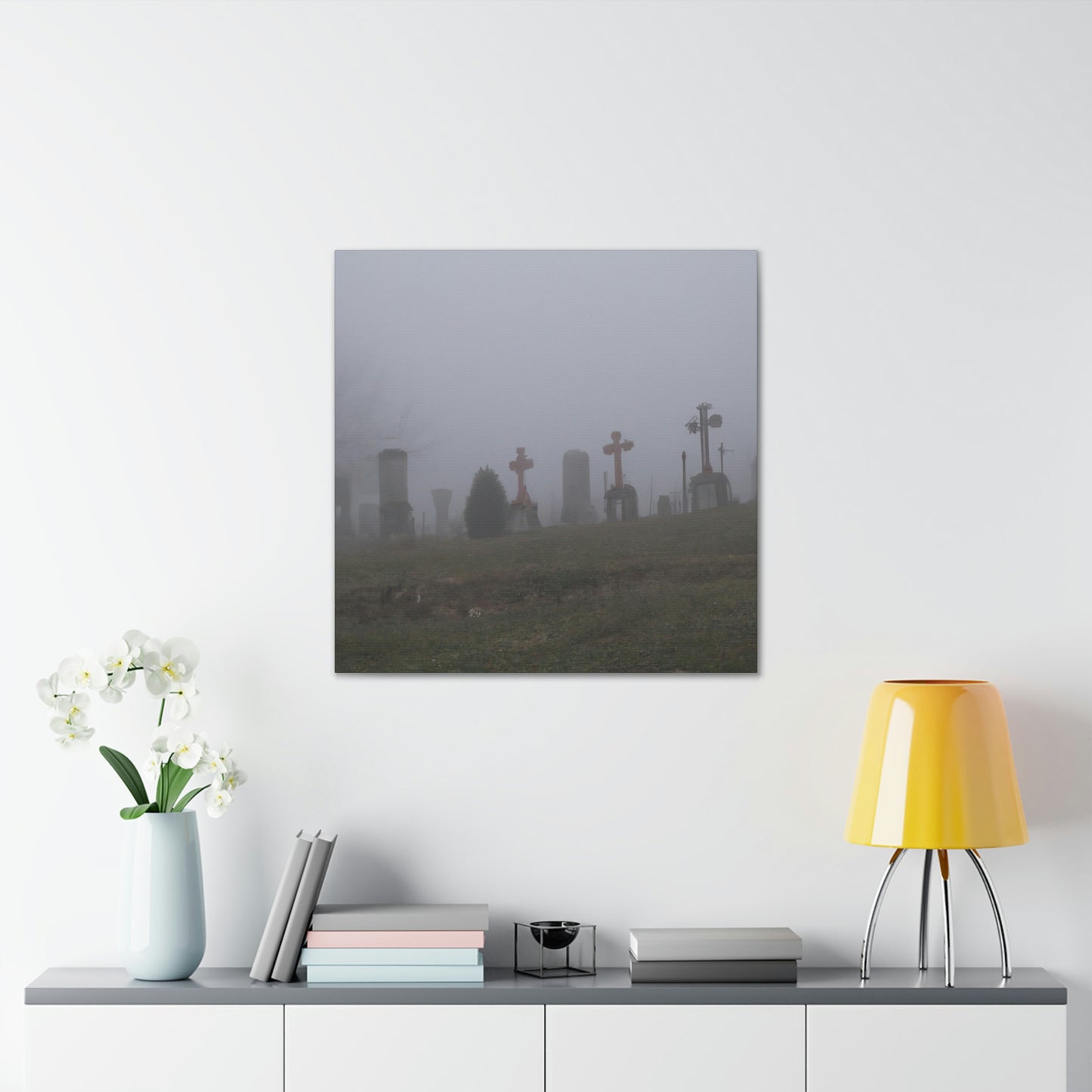 "The Foggy Graveyard" - The Alien Canva