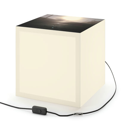 "A Gleaming Dawn in a Misty City". - The Alien Light Cube Lamp