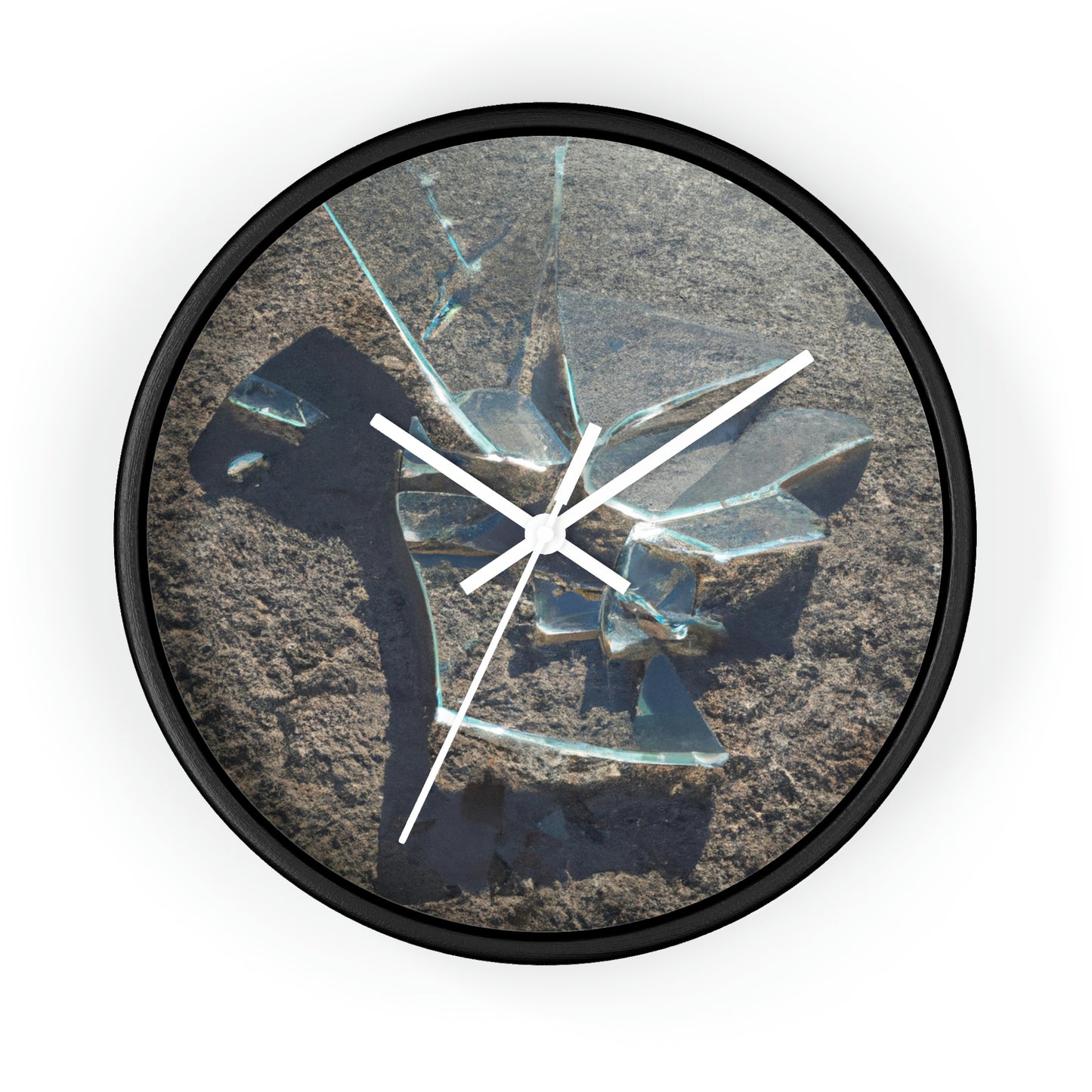 "Glimmer of Broken Glass" - The Alien Wall Clock