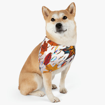 "Autumn in a Glass Globe" - The Alien Pet Bandana Collar