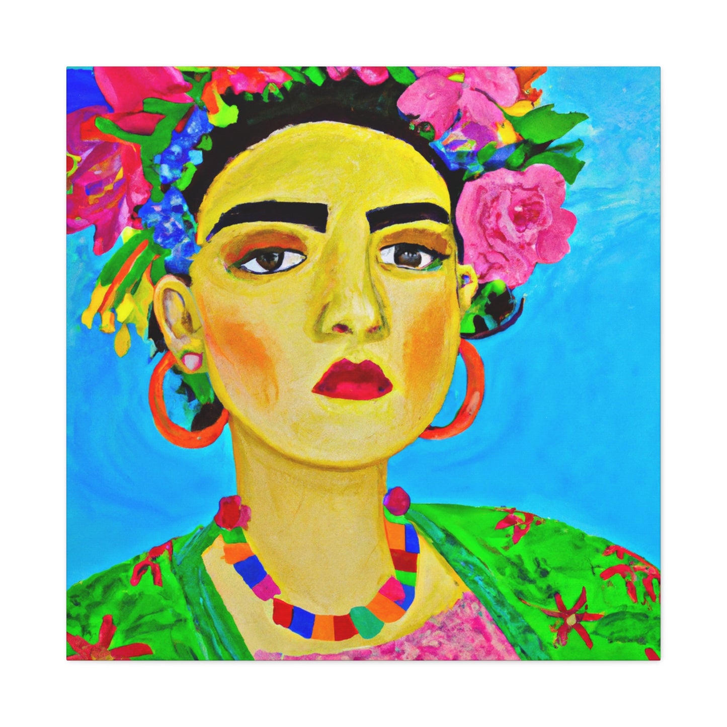 "Feroz y libre: un tributo a las mujeres mexicanas inspirado en Frida Kahlo" - The Alien Canva