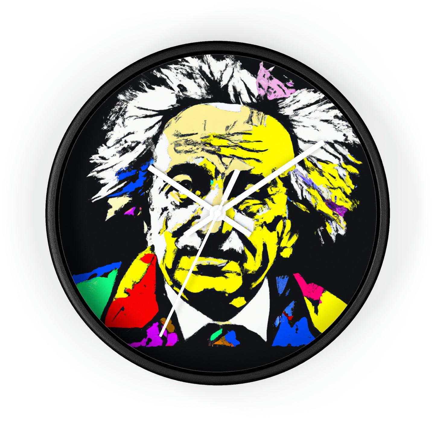 "Albert Einstein: A Pop Art Portrait" - The Alien Wall Clock