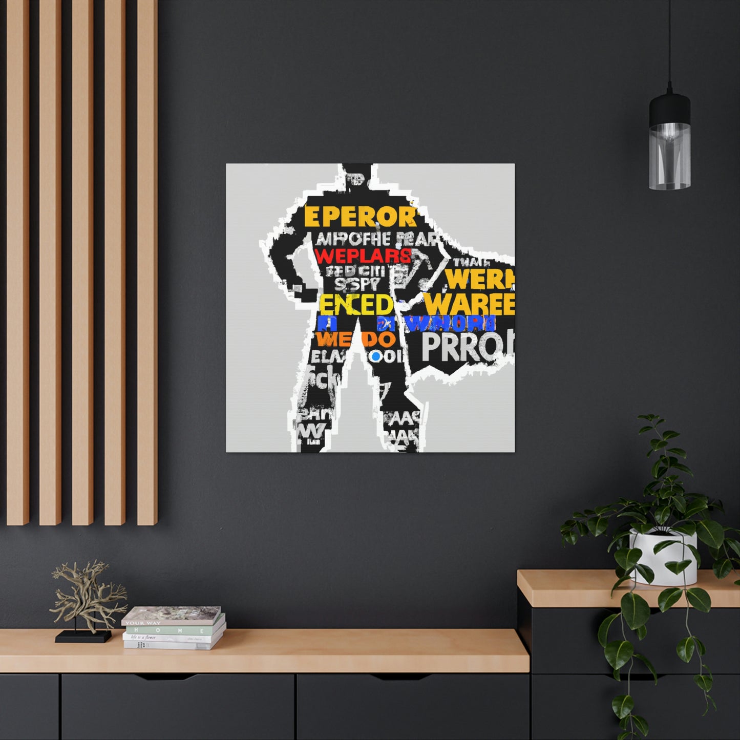 Superhero Word Pop Art - The Alien Canva