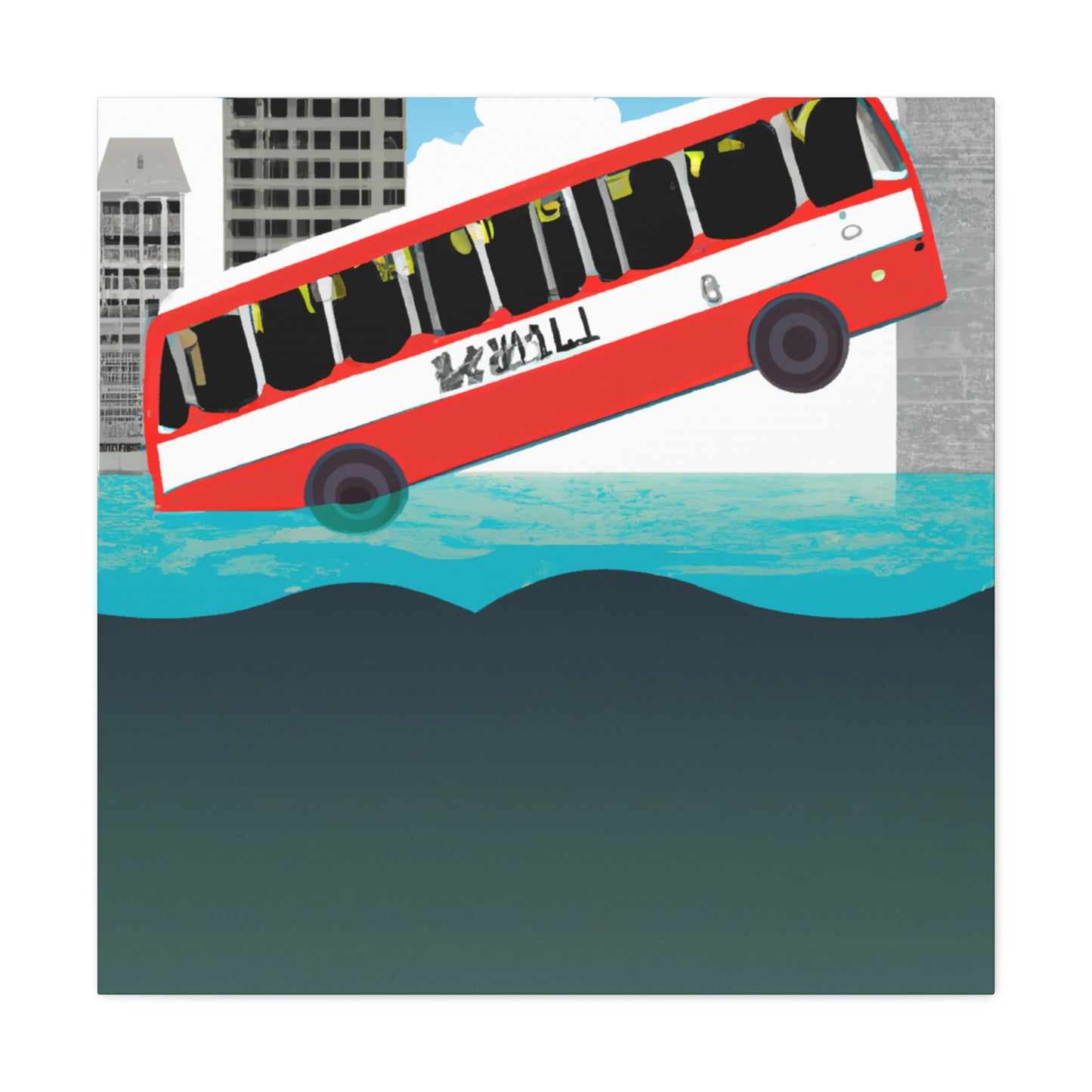 "The Great Escape: Flying the Bus Out of a Sinking City" - The Alien Canva