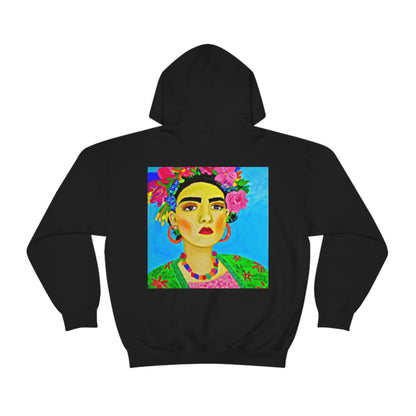 "Fierce and Free: A Frida Kahlo-Inspired Tribute to Mexican Women" - The Alien Unisex Hoodie