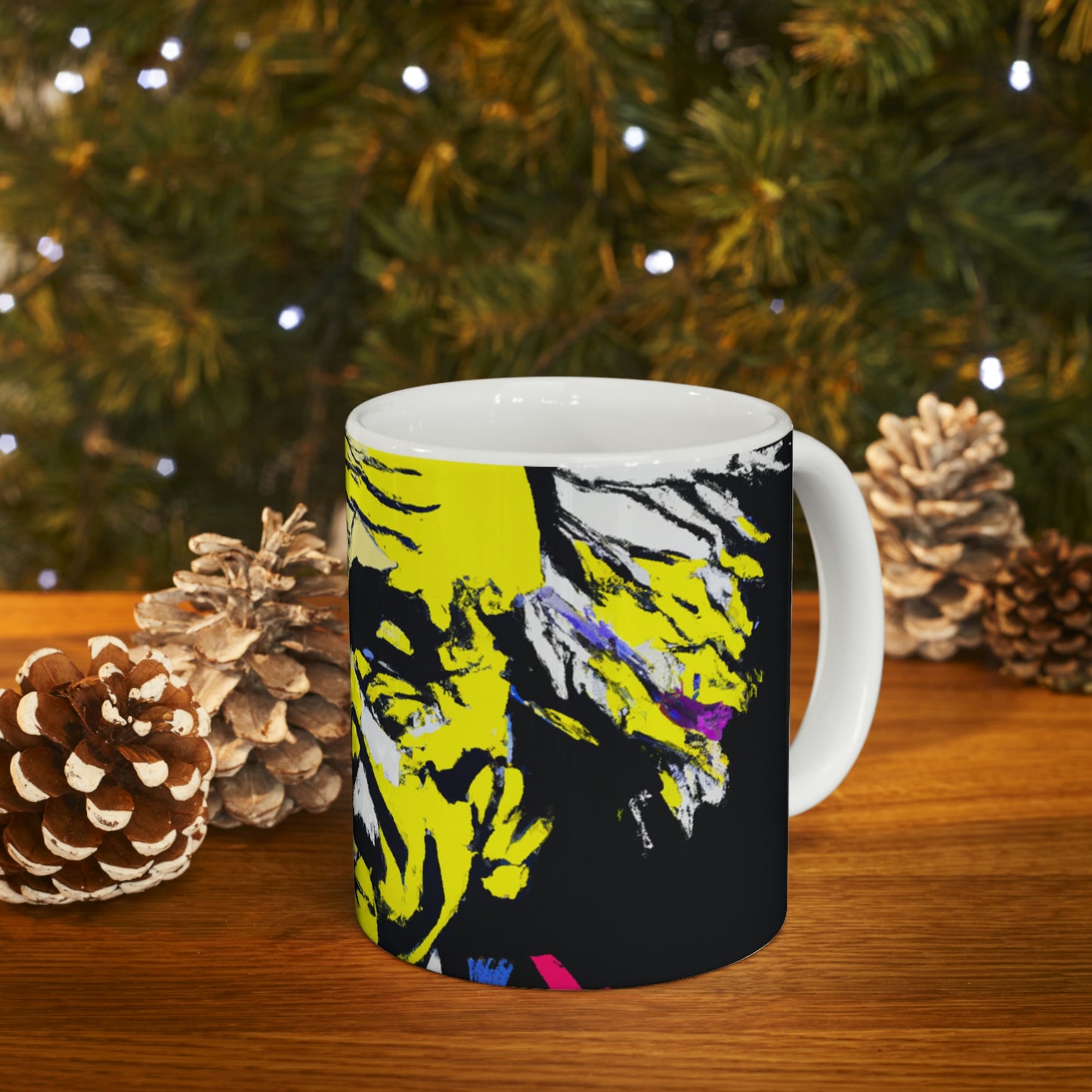 "Albert Einstein: A Pop Art Portrait" - The Alien Ceramic Mug 11 oz