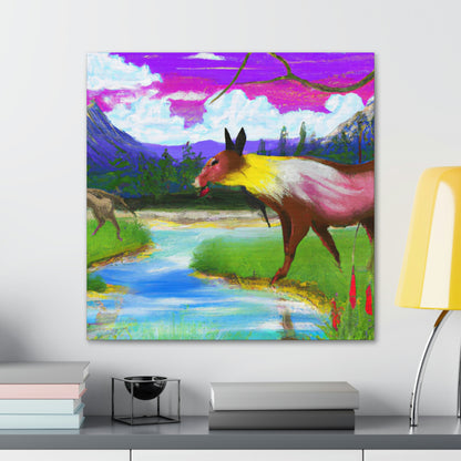 "Celebrating My Heritage: Painting Our Animals in Their Landscape" - Canvas