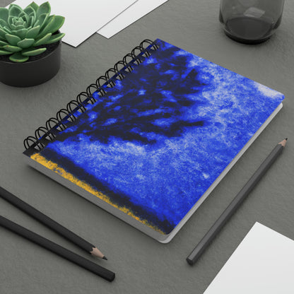 "A Lone Blue Tree in the Moonlight Field" - The Alien Spiral Bound Journal