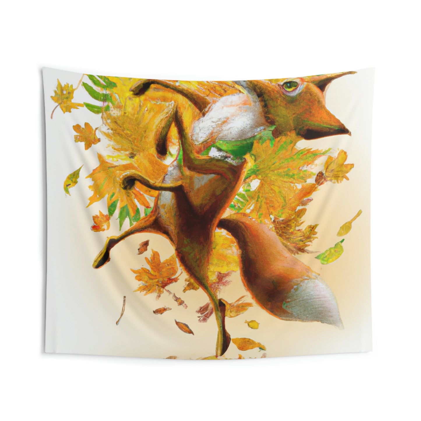 "Autumnal Adventure: A Fox's Mischief" - The Alien Wall Tapestries