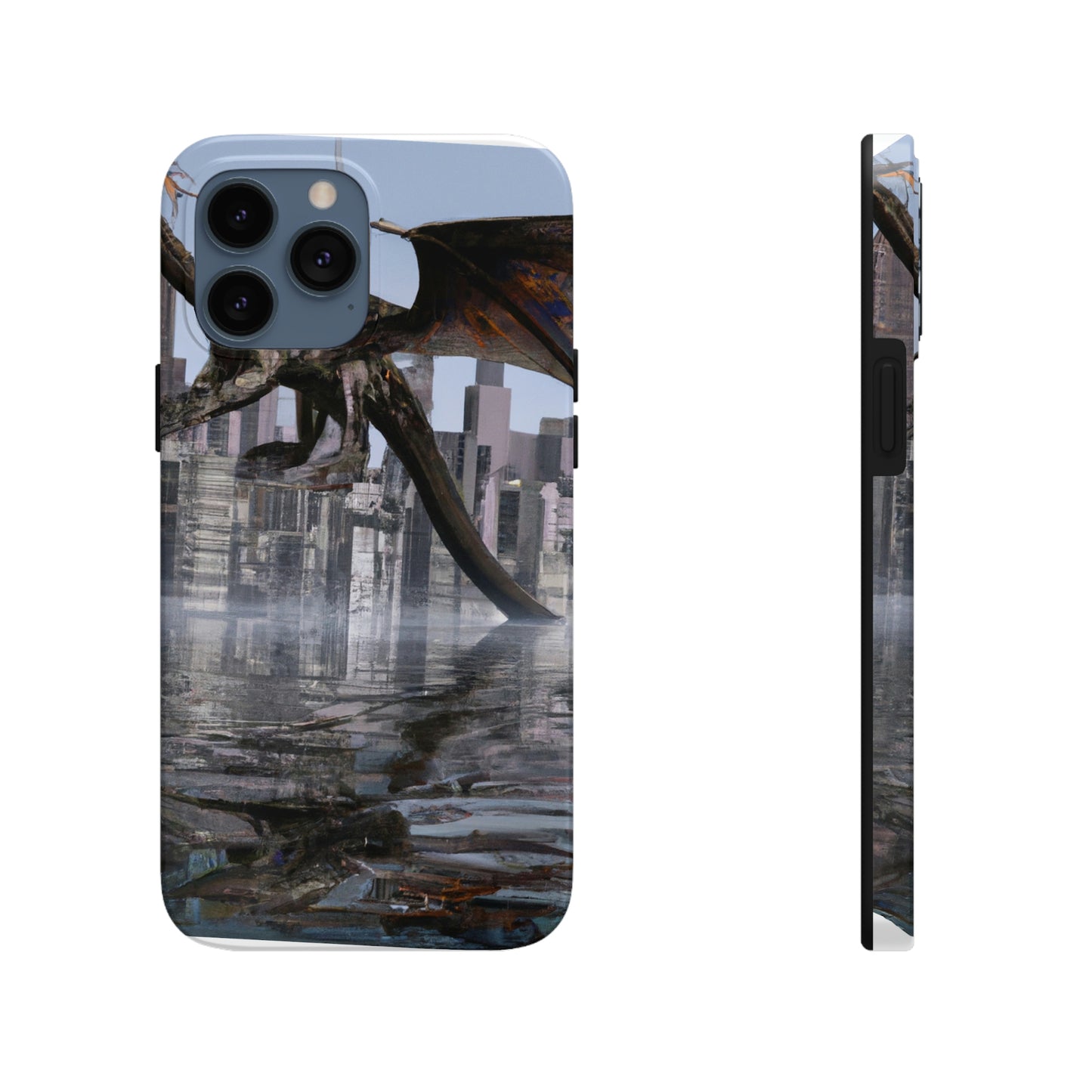 "Ascending the Deluge: A Dragon's Soaring Journey." - The Alien Tough Phone Cases