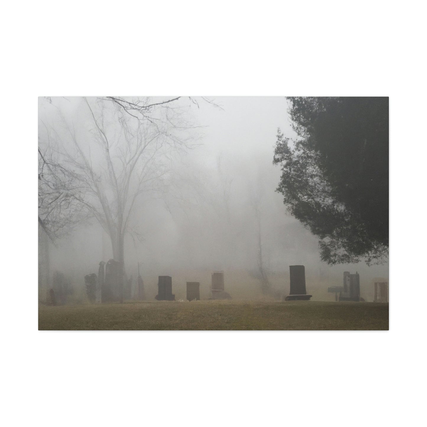 "Perdido en la niebla: un cementerio olvidado" - The Alien Canva