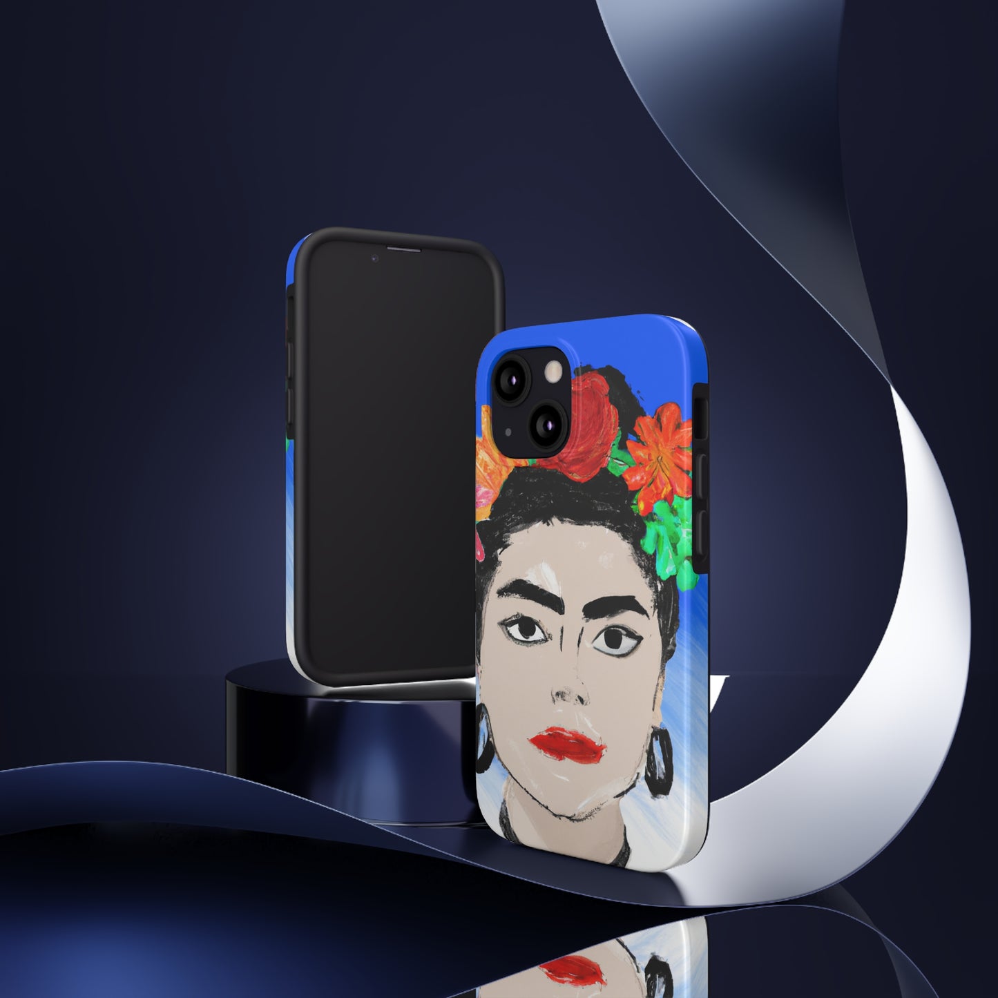 „Feurige Frida: Eine mexikanische Ikone mit farbenfroher Kultur malen“ – The Alien Tough Phone Cases