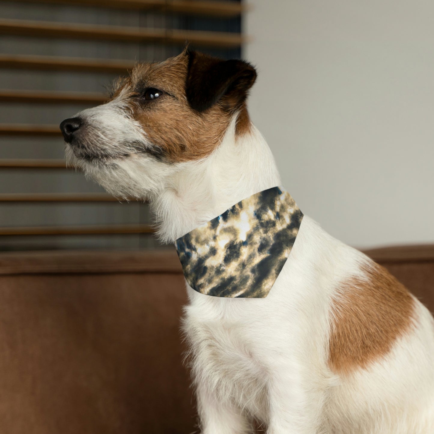 "A Reflection of Celestial Mirage". - The Alien Pet Bandana Collar