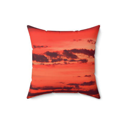 "Lonely Lighthouse on Fire" - The Alien Square Pillow