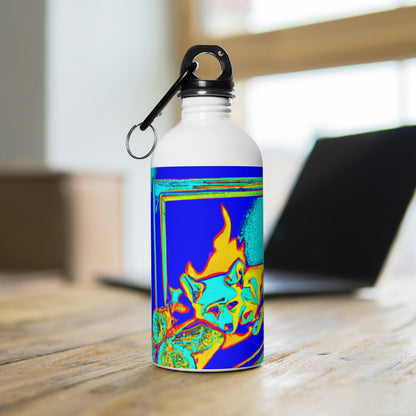 "Fox by Firelight". - The Alien Stainless Steel Water Bottle