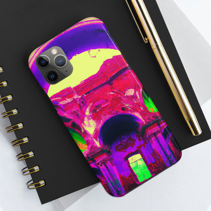 Mystical Madness: Crazy Colors in the Forgotten Cathedral - The Alien Tough Phone Cases