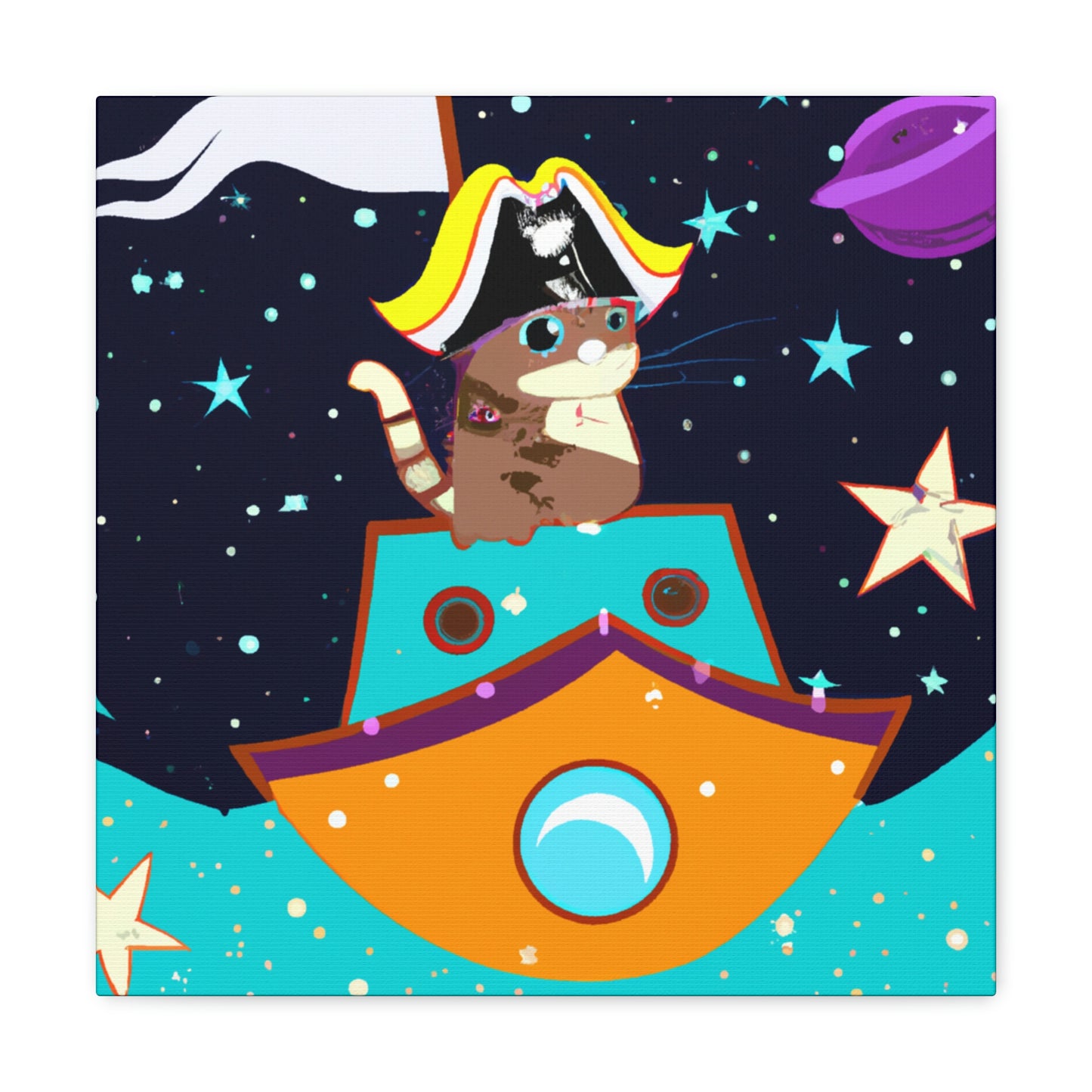 El pirata felino intergaláctico - The Alien Canva