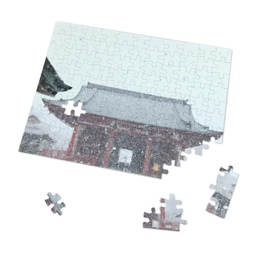 "Lost in the Blizzard: An Adventure in the Ancient Temple" - The Alien Jigsaw Puzzle