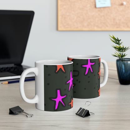 "Abandoned in the Glittering Night Sky" - The Alien Ceramic Mug 11 oz