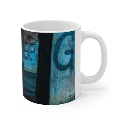 "Diving the Ruins of the Lost Underwater City" - Taza de cerámica The Alien 11 oz