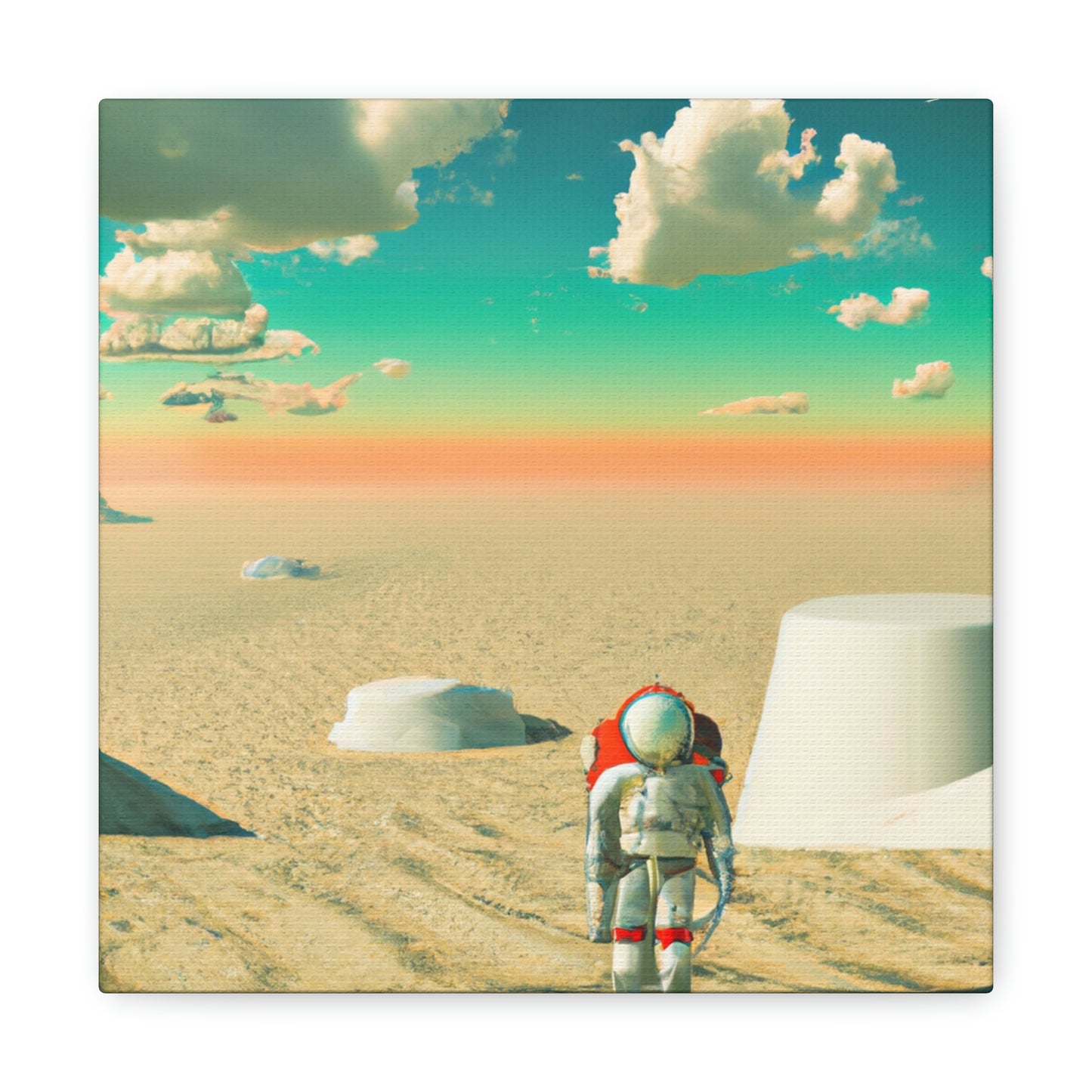 "A Strayed Astronaut: Alone on a Forlorn Planet" - The Alien Canva