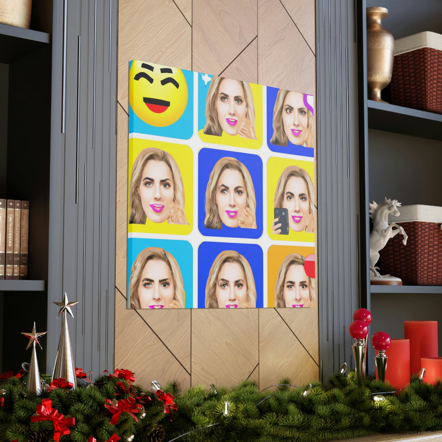 "Emoji-zing a una celebridad: un retrato de arte pop" - The Alien Canva