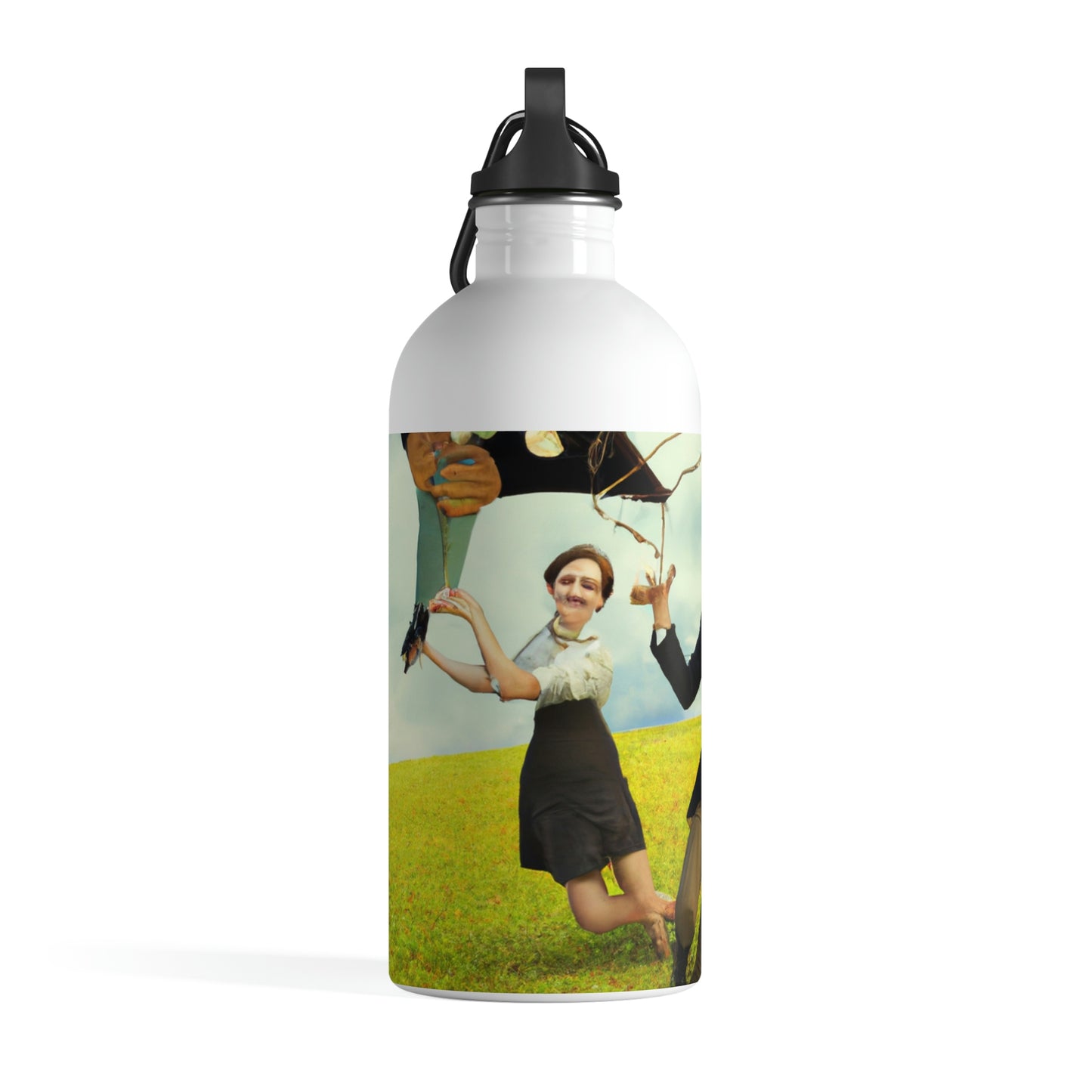 "A Kite Day in the Meadow" - The Alien Stainless Steel Water Bottle