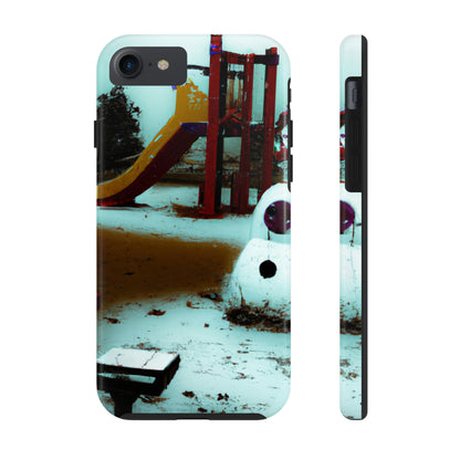 "Melancholy Snowman in a Silent Playground" - The Alien Tough Phone Cases