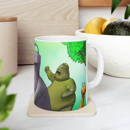 "Intergalactic Zoo Adventures" - The Alien Ceramic Mug 11 oz