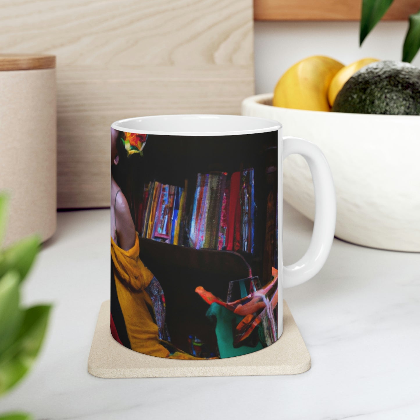 La biblioteca perdida del desván de los magister. - La Taza de Cerámica Alienígena 11 oz