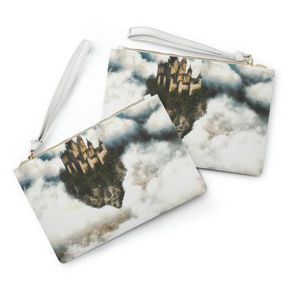 Mystic Castle in the Sky - Die Alien Clutch Bag