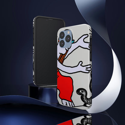 "A Blind Monk's Gentle Embrace of a Lost Dragonling" - The Alien Tough Phone Cases