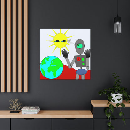 "Robot Defender: The Alien Invasion of Earth" - The Alien Canva