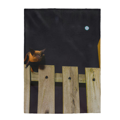 "A Silent Observer" - The Alien Velveteen Plush Blanket