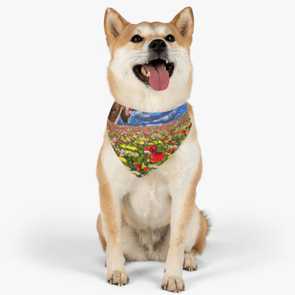 "Un maravilloso recorrido por el esplendor floral" - The Alien Pet Bandana Collar