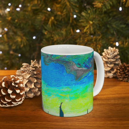 "Majestic Morning Reflections" - The Alien Ceramic Mug 11 oz