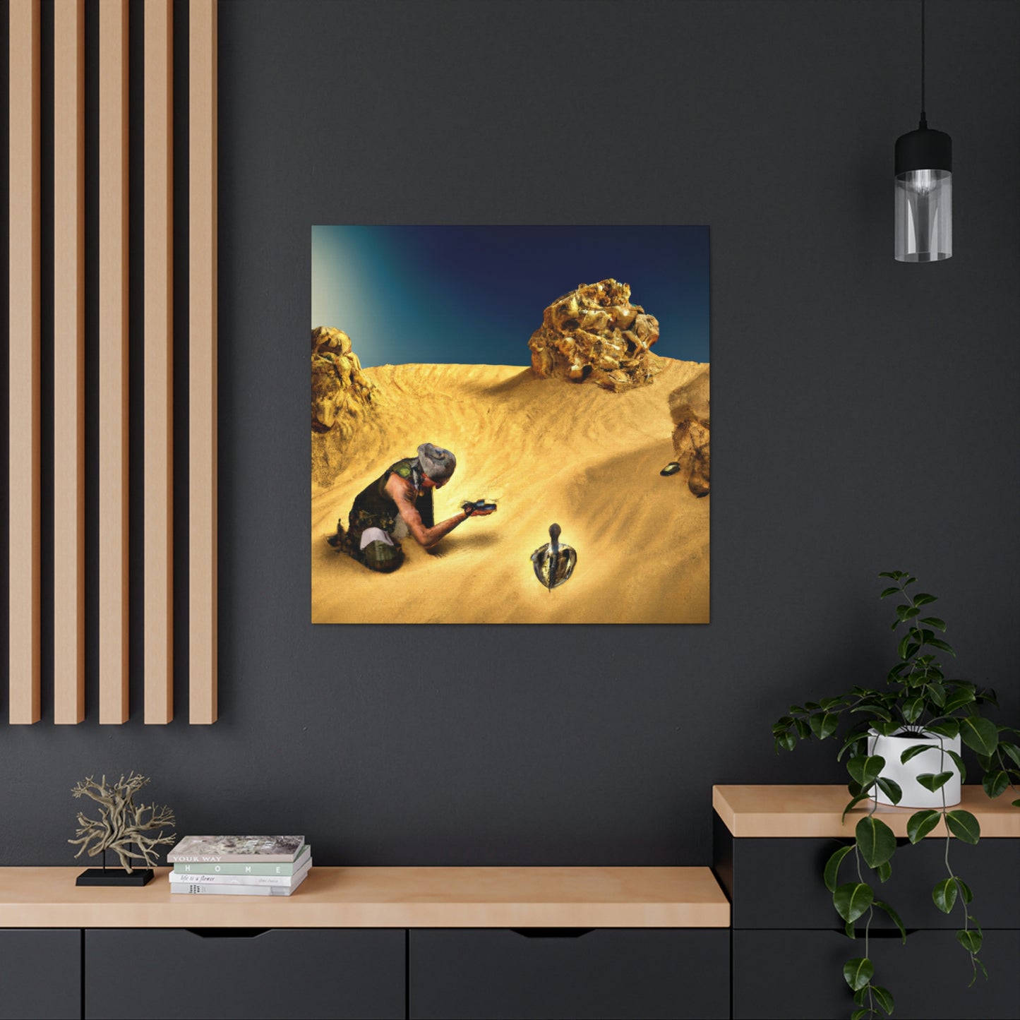 "Treasure Hunt in the Desert" - The Alien Canva