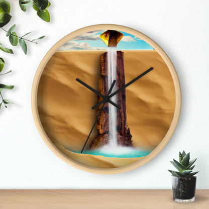 "Lonely Waterfall in a Desolate Desert" - The Alien Wall Clock